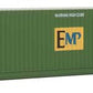 Walthers 949-8530 HO EMP 53' Singamas Corrugated-Side Container - Assembled