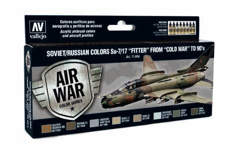 Vallejo Paint 71604 Soviet/Russian Su-7/17 Fitter Cold War to Present Paints
