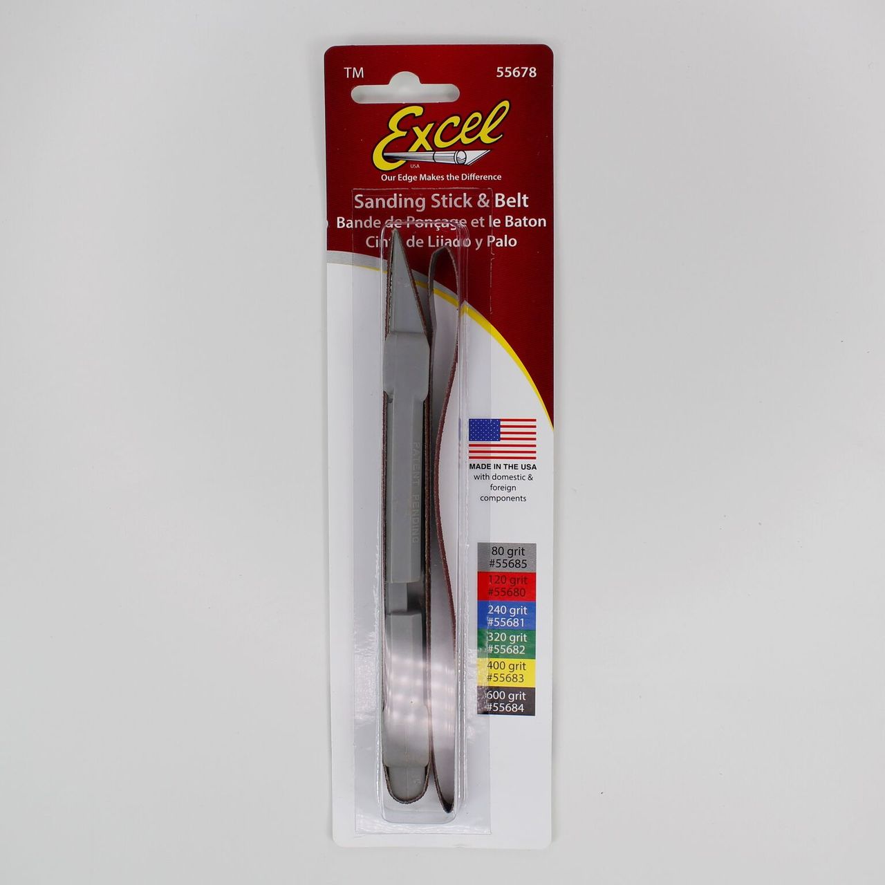Excel 55721 #80 Sanding Stick with 2 Belts