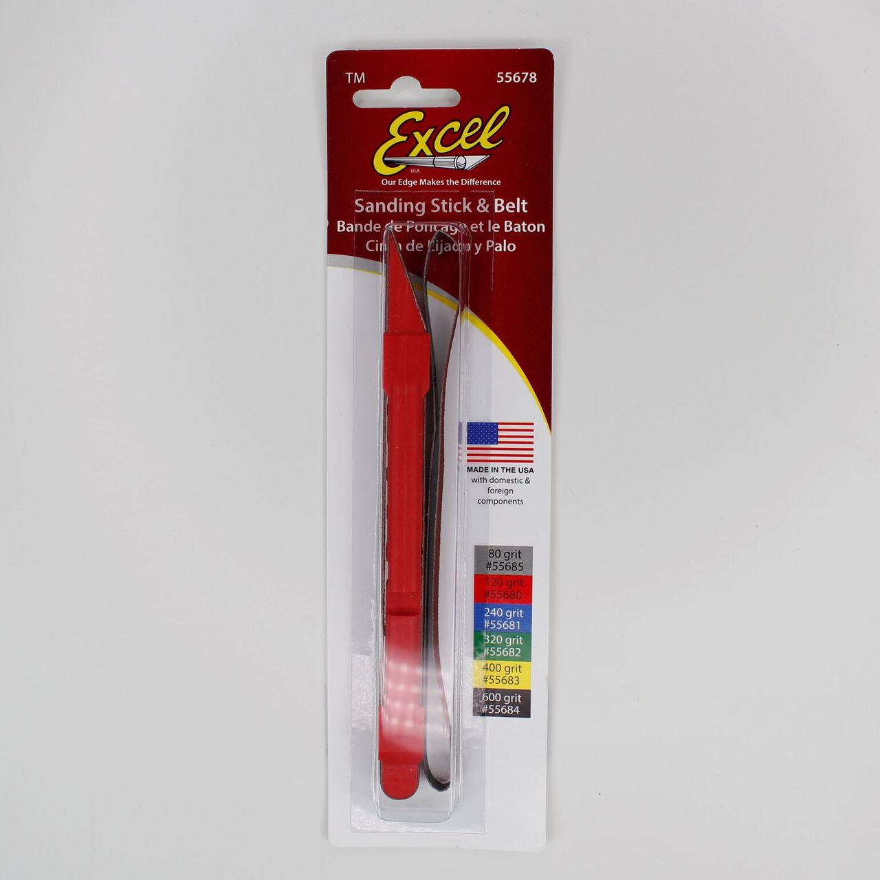 Excel 55722 #120 Sanding Stick with 2 Belts