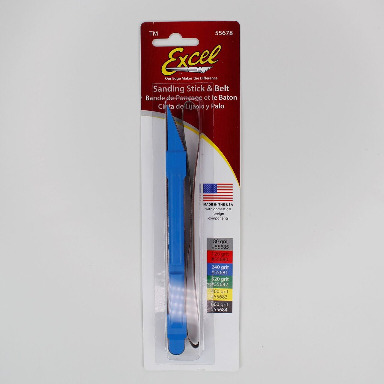 Excel 55723 #240 Sanding Stick with 2 Belts