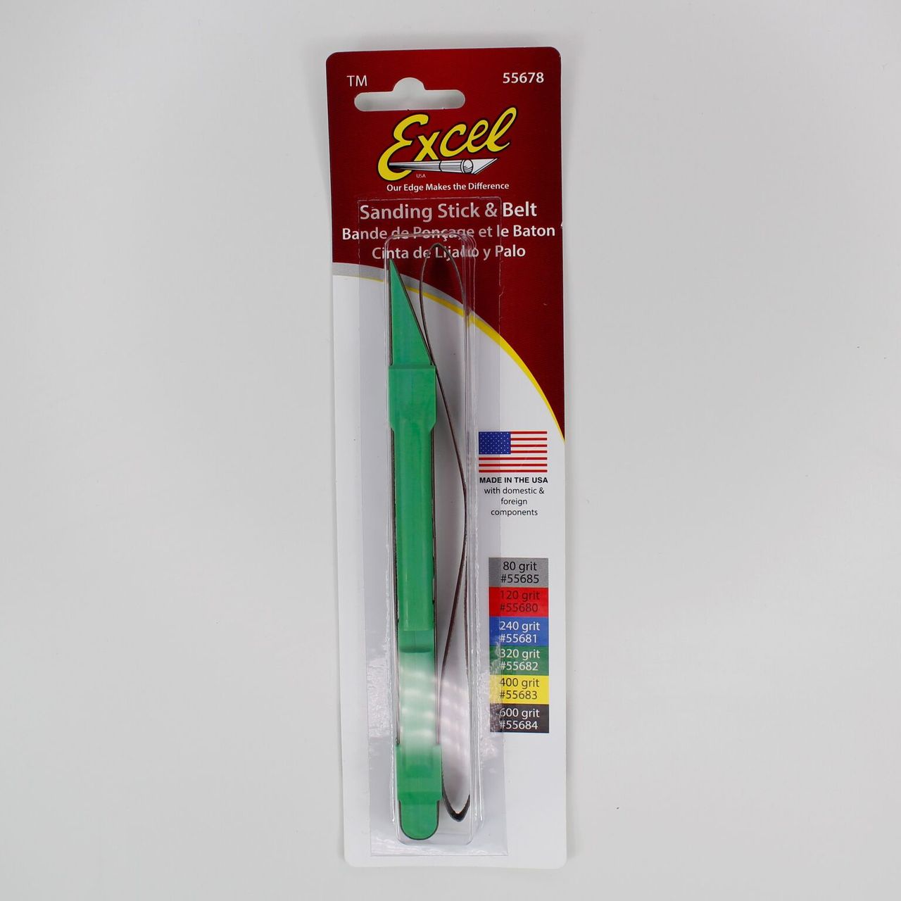 Excel 55724 #320 Sanding Stick with 2 Belts