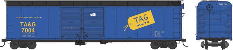 Bowser 41639 HO TAG Route X32 4 Door Box Car Ready-To-Run #7019