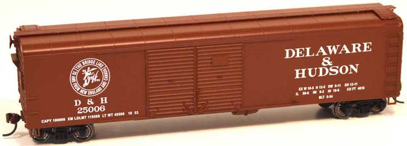 Bowser 41617 HO Delaware and Hudson X32 4 Door Box Car Ready-To-Run #25006