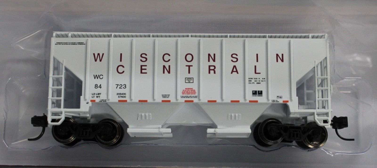 Fox Valley Models 85409-2 N Wisconsin Central 3000 Cuft Covered Hopper #84656