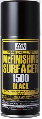 Gunze B526 Mr. Finishing Surfacer 1500 Black 5-2/3 oz. Spray