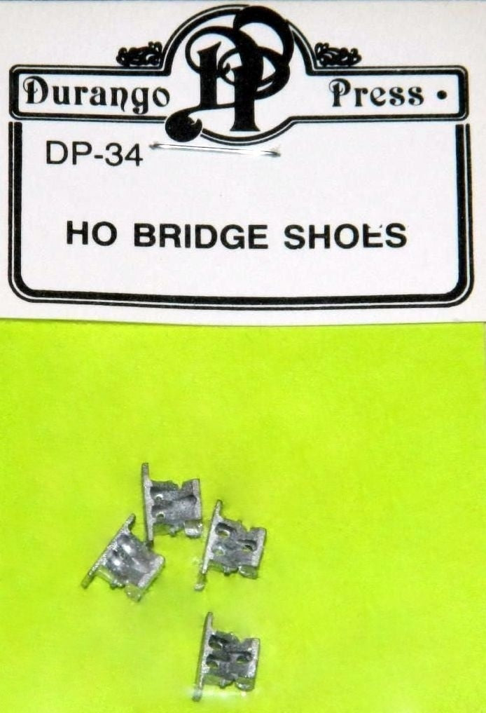 Durango Press DP-34 HO Scale Scratchbuilder Series Bridge Shoes (Pack of 4)