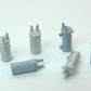 Durango Press 160 HO Telephone Pole Transformers White Metal (Pack of 6)
