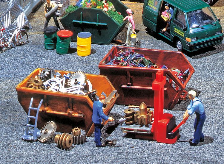 Faller 180908 HO Tipper Dumpsters Kit Package (Pack of 2)