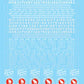 Microscale 87-1261 HO GN Steam Locomotive Silver & White Lettering Decal Sheet