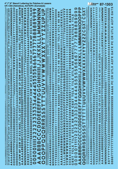 Microscale 87-1303 HO 4,7 & 8