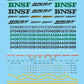 Microscale 87-1411 HO BNSF Remotes,Slug,Switchers & GenSets Diesel Decal Sheet