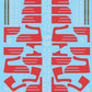 Microscale 87-177 HO SP Bloody Nose Scheme Diesels & Hood Unit Decal Sheet