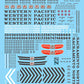 Microscale 87-26 HO 1950-1970 Western Pacific Diesels Decal Sheet