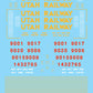 Microscale 87-668 HO Utah Railway Rebuilt SD40 Diesels Loco Decal Sheet