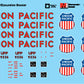 Microscale MC-5039 HO Union Pacific Tool Car/Excursion Boxcar Decal Sheet