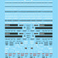 Microscale 87-1478 HO Department of Defense (DODX) Freight Cars Decal Sheet