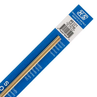 K&S 8121 1/8'' x 12'' Round Soft Brass Fuel Tube (Pack of 2)