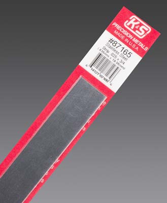 K&S 87165 .025" x 3/4" x 12" Stainless Steel Strip