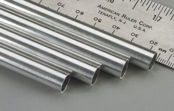 K&S 9409 .016 x 3/8" x 36" Round Aluminum Tube (Pack of 4)