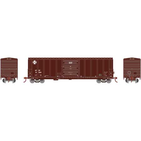 Athearn 15680 HO ATSF/Brown/Small Cross RTR 50' PS 5277 Boxcar #51585