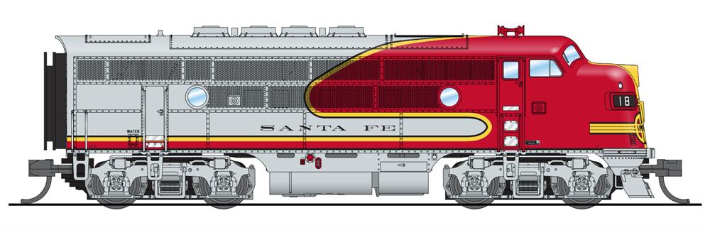 Broadway Limited 3486 N Santa Fe EMD F3A Paragon3 Sound/DC/DCC #18