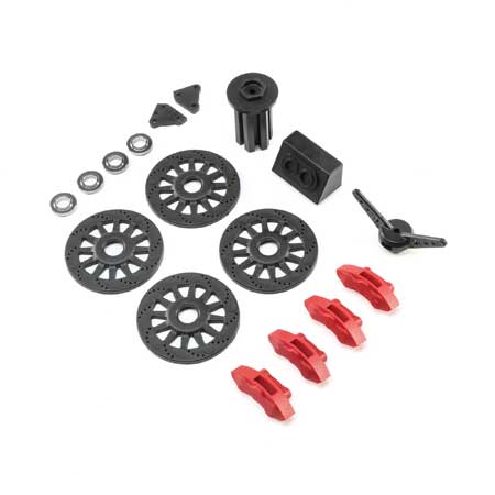Losi 250024 Brake and Spare Tire Accessory Set: Super Baja Rey