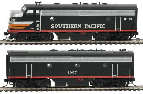 Walthers 910-19917 HO Southern Pacific EMD F7A-B Set with SoundTraxx #6199,8097