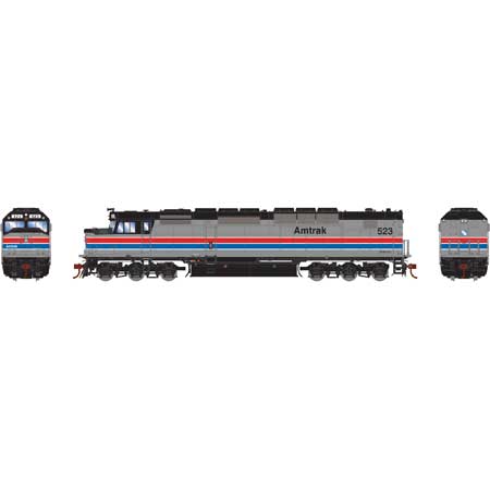 Athearn G63986 HO Amtrak SDP40F Diesel Locomotive with DCC & Sound #523