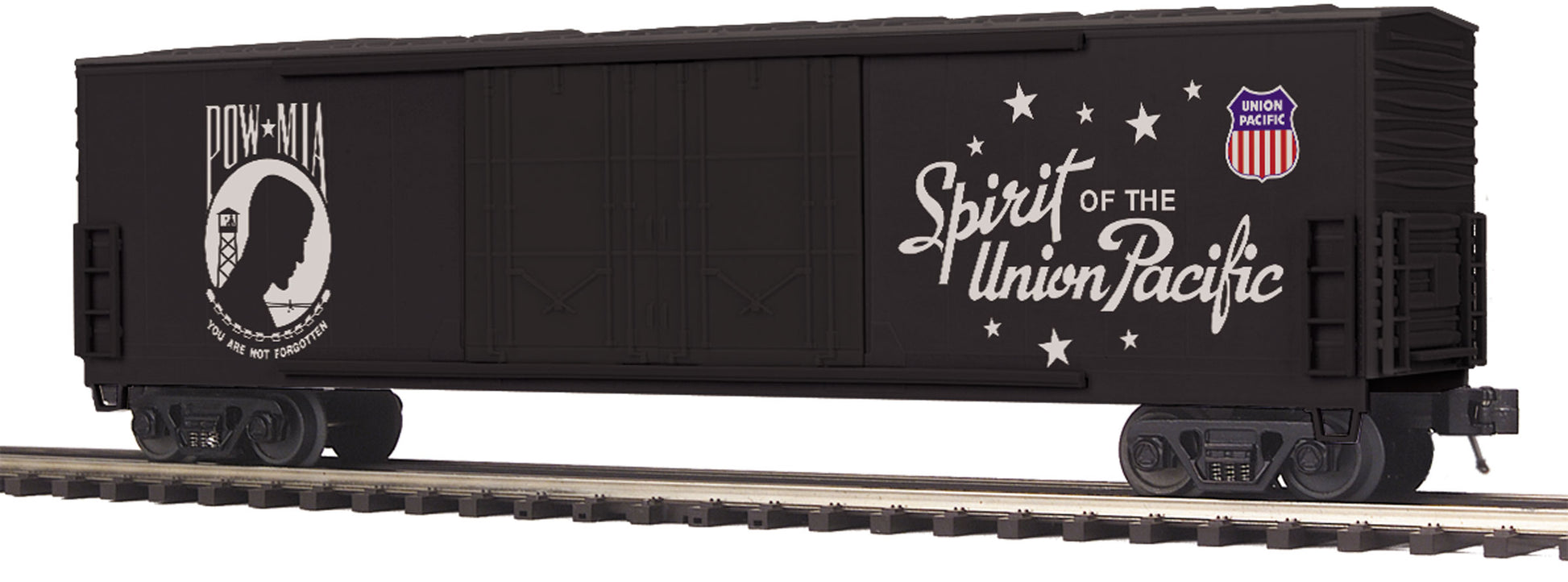 MTH 20-93756 O Union Pacific POW/MIA UP Spirit 50’ Double Door Plugged Boxcar