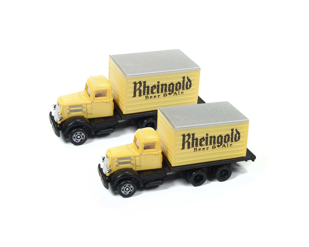 Classic Metal Works 50373 N Mini Metals Rhiengold Beer White WC 22 Box Truck