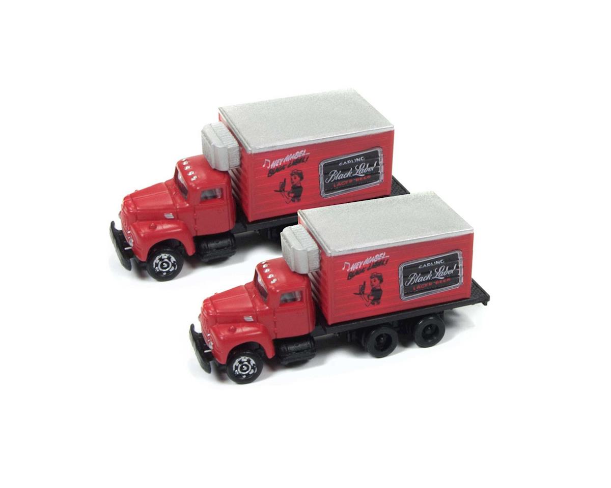 Classic Metal Works 50376 N Mini Metals Carling Black Label IH R190 Box Truck