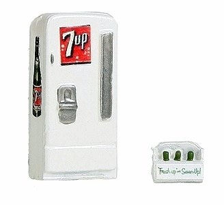 JL Innovative Design 747 HO 7-Up Soda Machine and Case (Pack of 2)