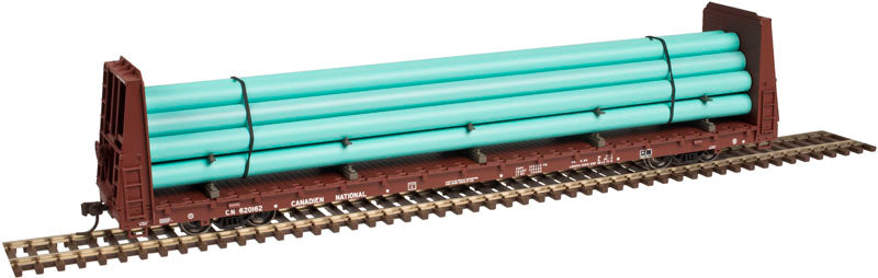Atlas 20004203 HO Canadian National Bulkhead Flat Car #620162