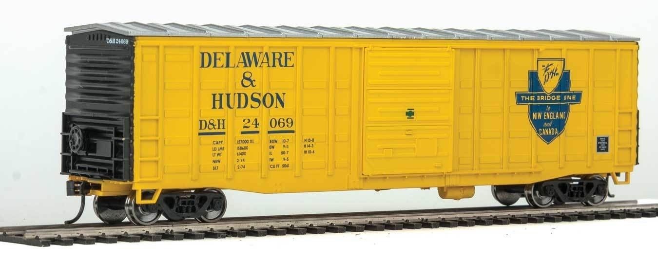 Walthers 910-2325 HO Scale Delaware & Hudson 50' Waffle-Side Boxcar #24069