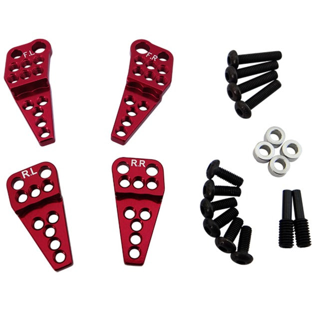 Hot Racing SCXT28M02 Adjustable Offset Multi Shock Mount for SCX II