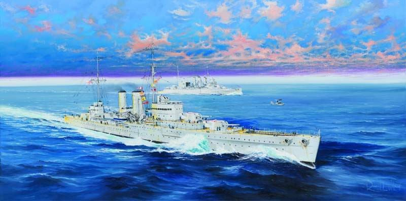 Trumpeter 05350 1:350 HMS Exeter Heavy Cruiser Plastic Model Kit