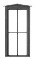 Tichy 8301 HO Durango Station 2 Over 2 Double-Hung Window (8)