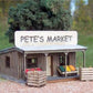 Osborn Model Kits 1062 HO Scale Pete's Produce Stand Laser Cut Wood Kit