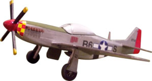 Osborn s 1074 HO P-51D Mustang Military Aircraft Plane Model Kit