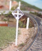 Osborn Model Kits 3054 N Railway Crossing Sign