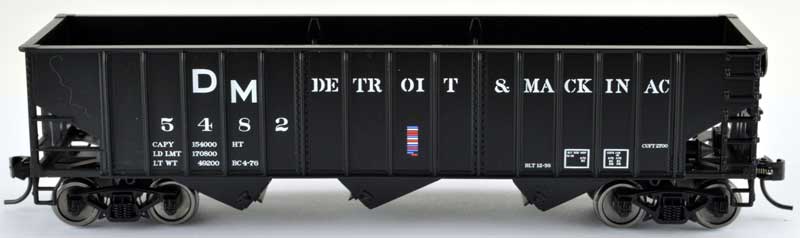 Bowser 42482 HO Detroit & Mackinac 70-Ton 14-Panel 3-Bay Hopper #5433