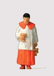 Preiser 28067 HO Verger Carrying a Holy Water Figure