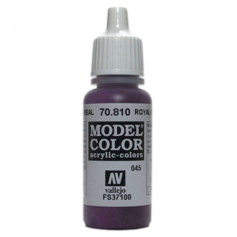 Vallejo Paint 70810 Royal Purple Model Color Acrylic Paint - 17 ml. Bottle