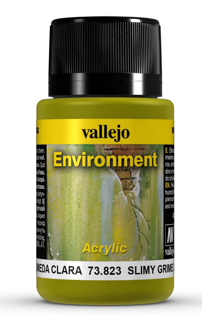 Vallejo Paint 73823 Slimy Grime Light Environment Effects Paint - 40 ml. Bottle