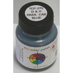 Tru-Color 270 Railroad Color Acrylic Paint DH Passenger Car Blue - 1 oz. Bottle