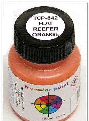 Tru-Color 842 Brushable Paint Flat Reefer Orange - 1 oz. Bottle