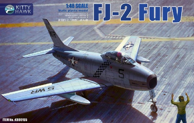 Kitty Hawk 80155 1:48 North American FJ-2 Fury Fighter Military Plane Kit