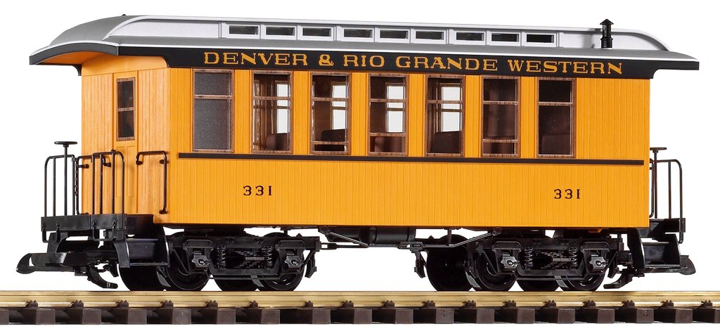 Piko 38600 G Denver & Rio Grande Western Wood Coach Yellow #331