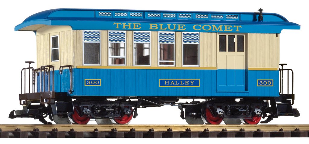Piko 38622 G Scale Blue Comet Wood Combine Passenger Car #300